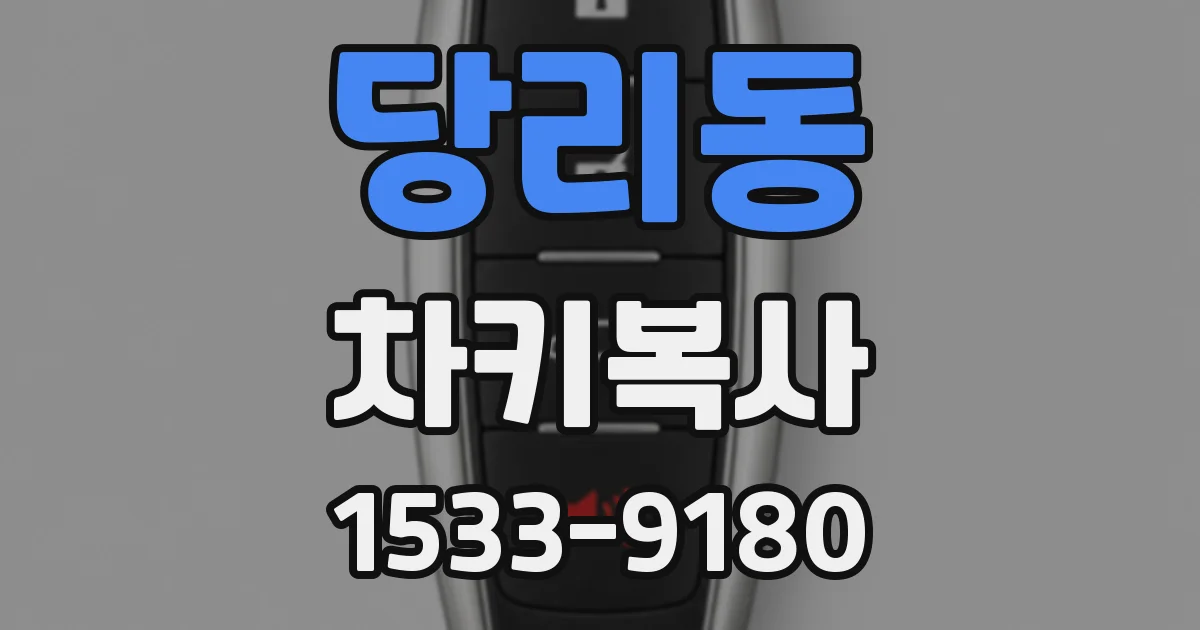 당리동 차키복사