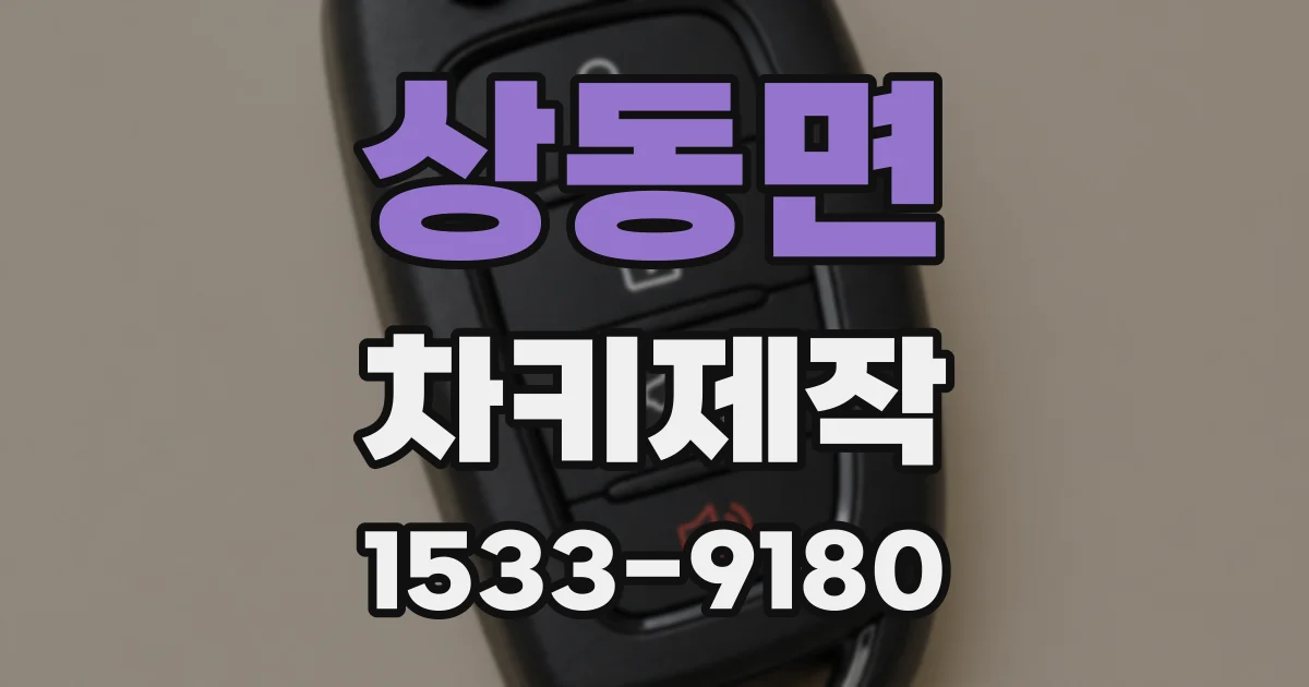 상동면 차키제작