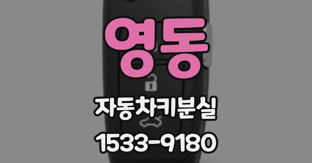 영동 자동차키분실