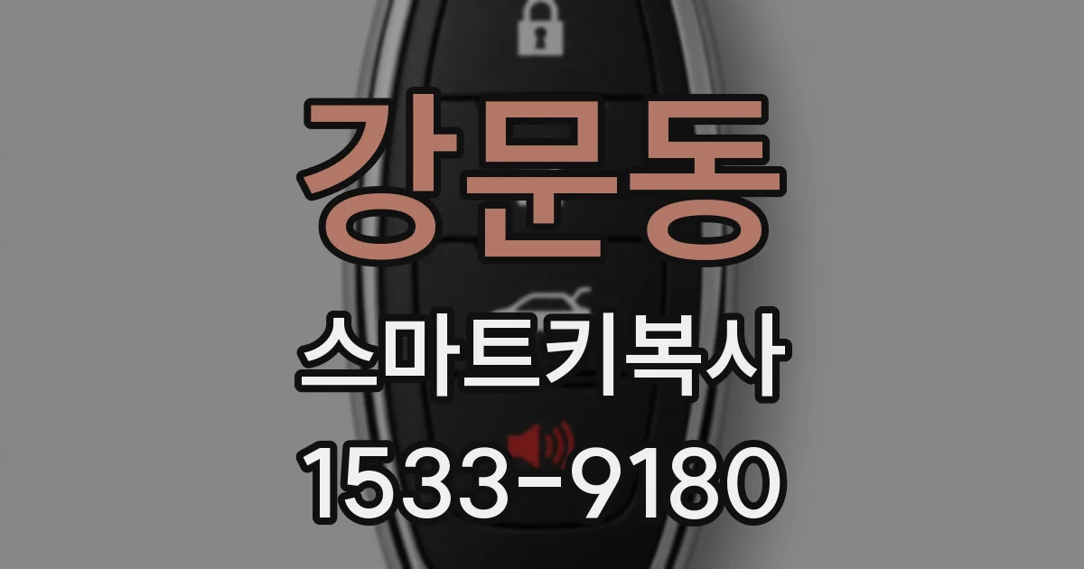 강문동 스마트키복사