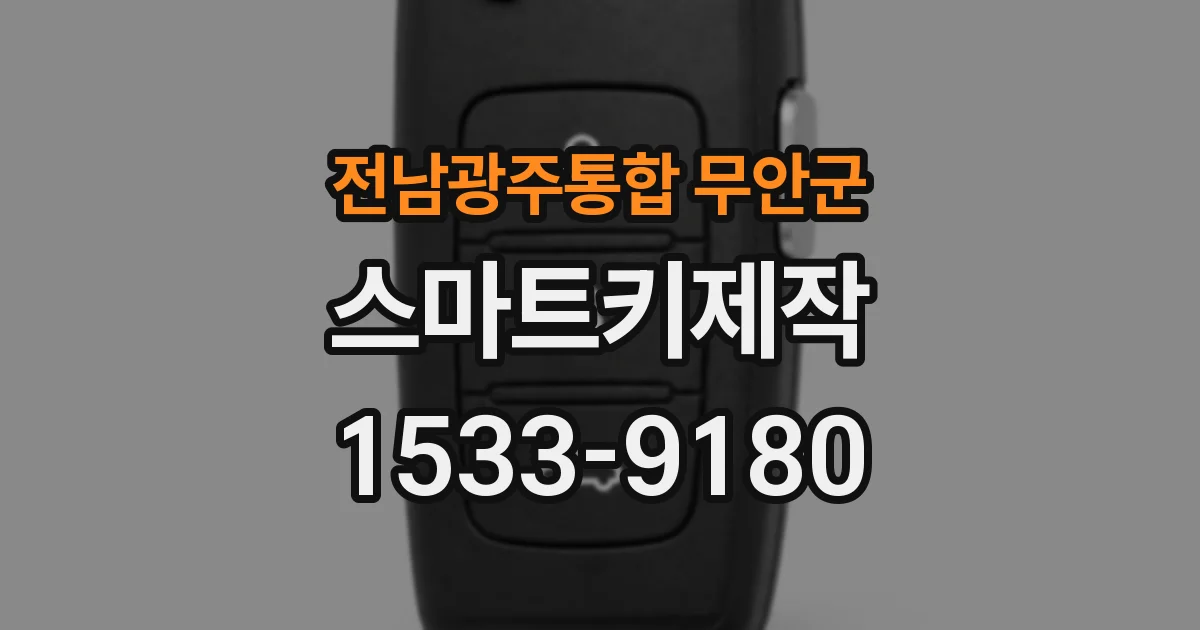 전남광주통합 무안군 스마트키제작