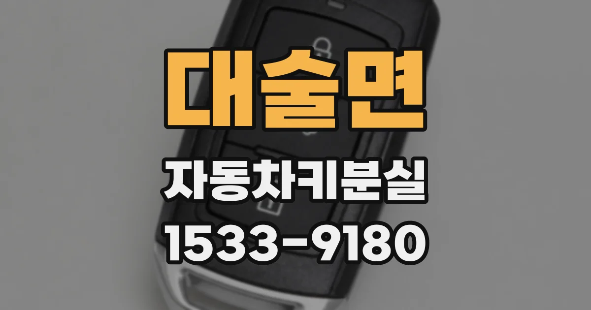 대술면 자동차키분실