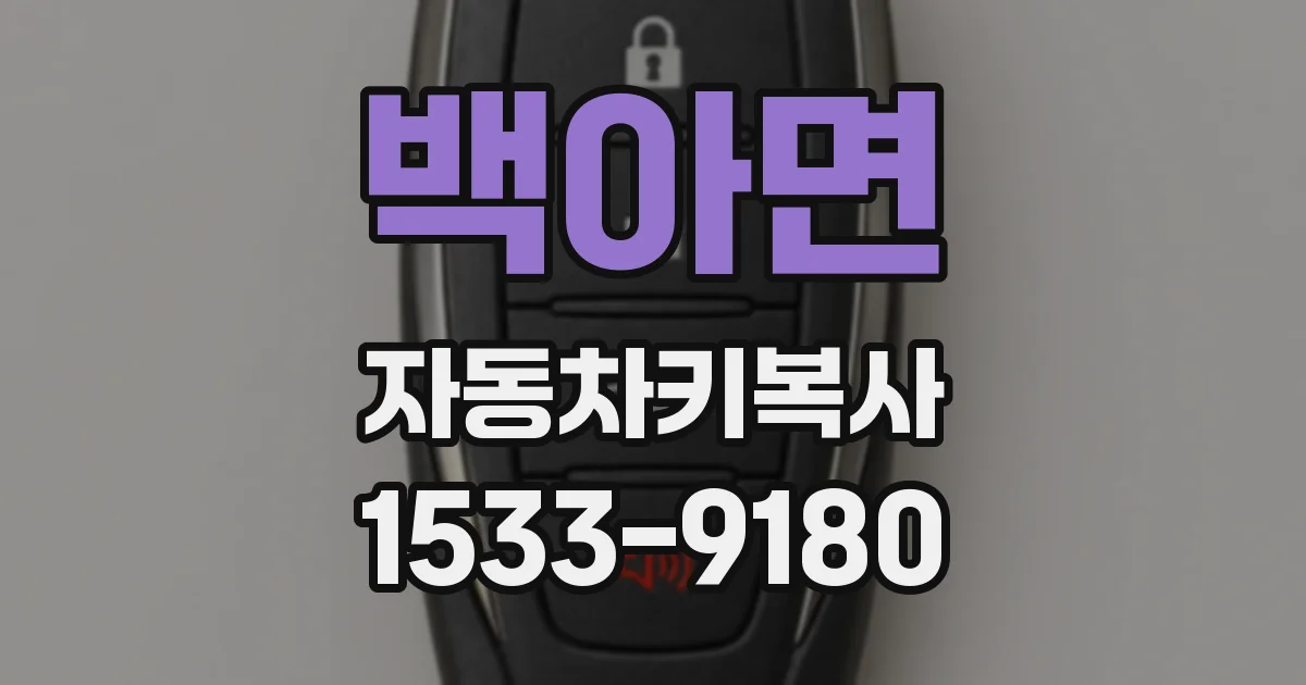 백아면 자동차키복사