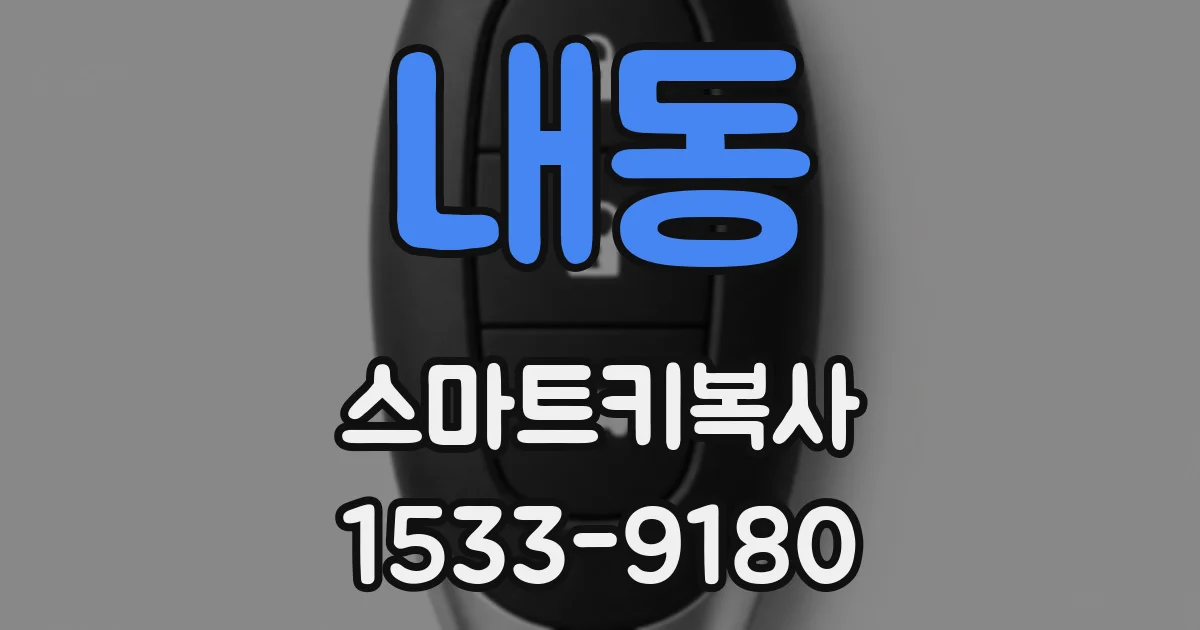 내동 스마트키복사