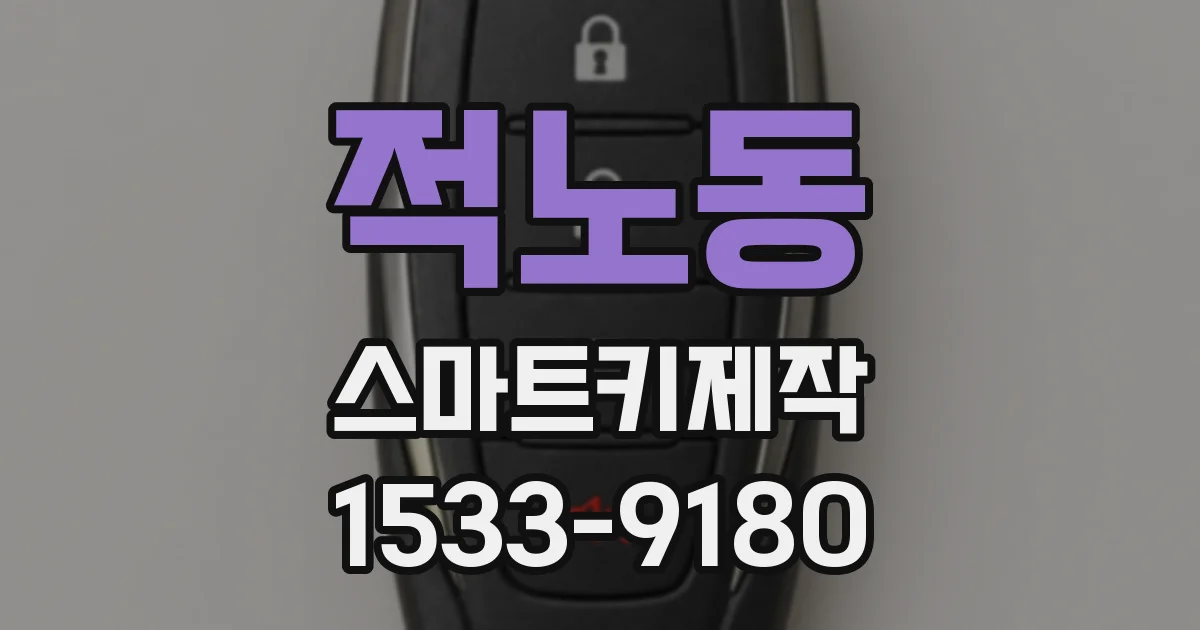 적노동 스마트키제작