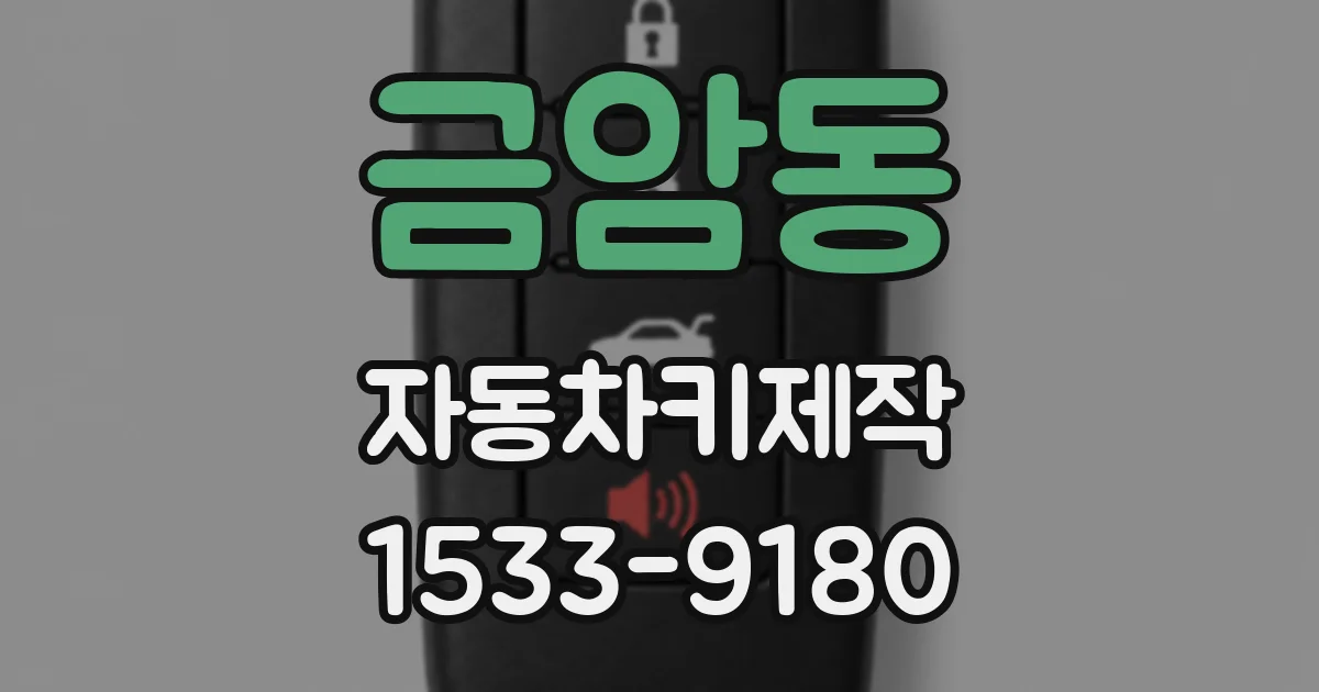 금암동 자동차키제작