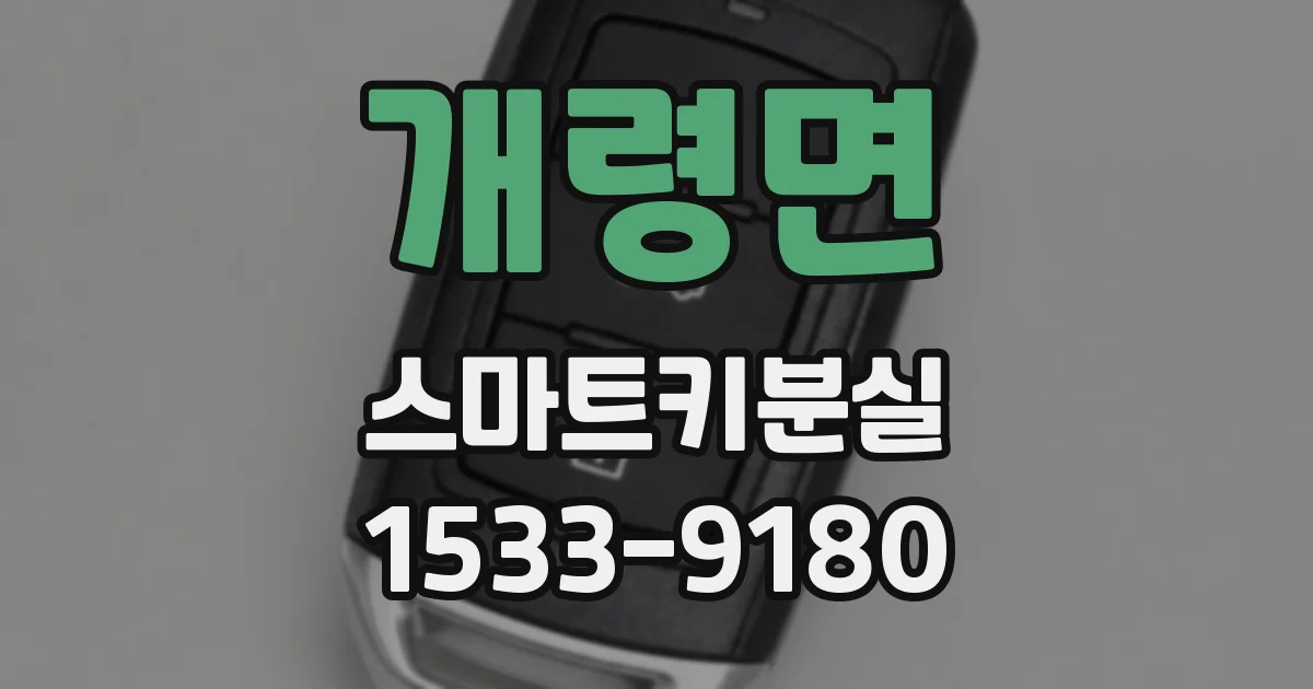 개령면 스마트키분실