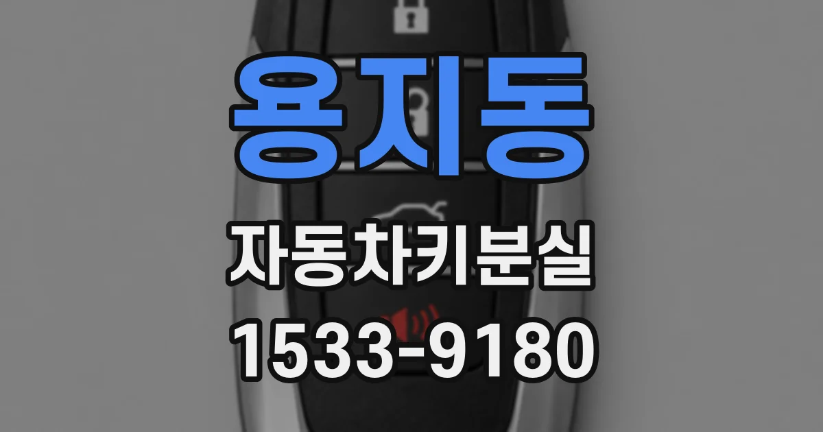 용지동 자동차키분실
