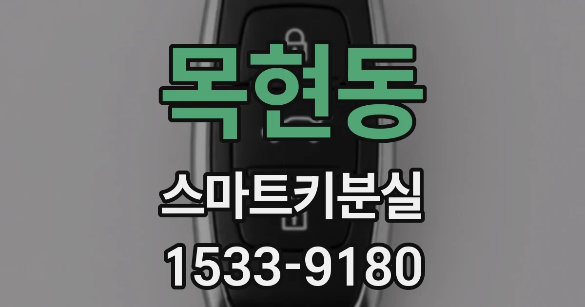 목현동 스마트키분실