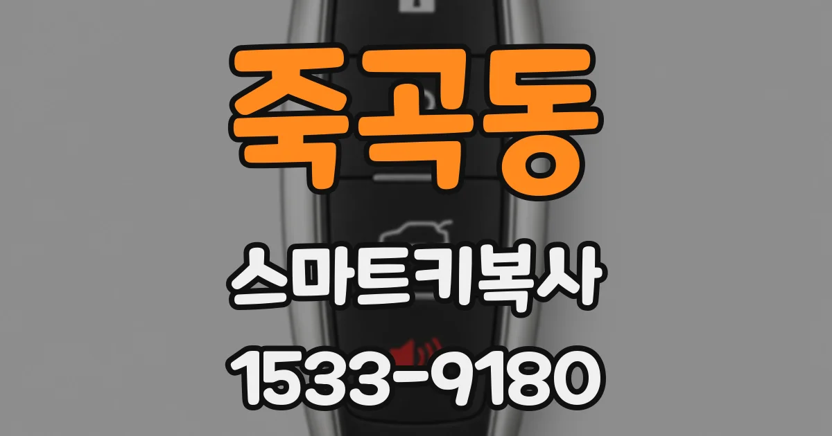 죽곡동 스마트키복사