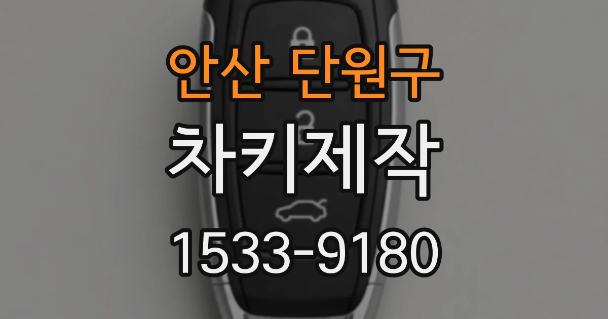 안산 단원구 차키제작