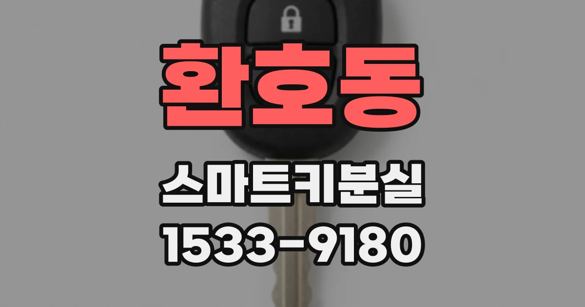 환호동 스마트키분실