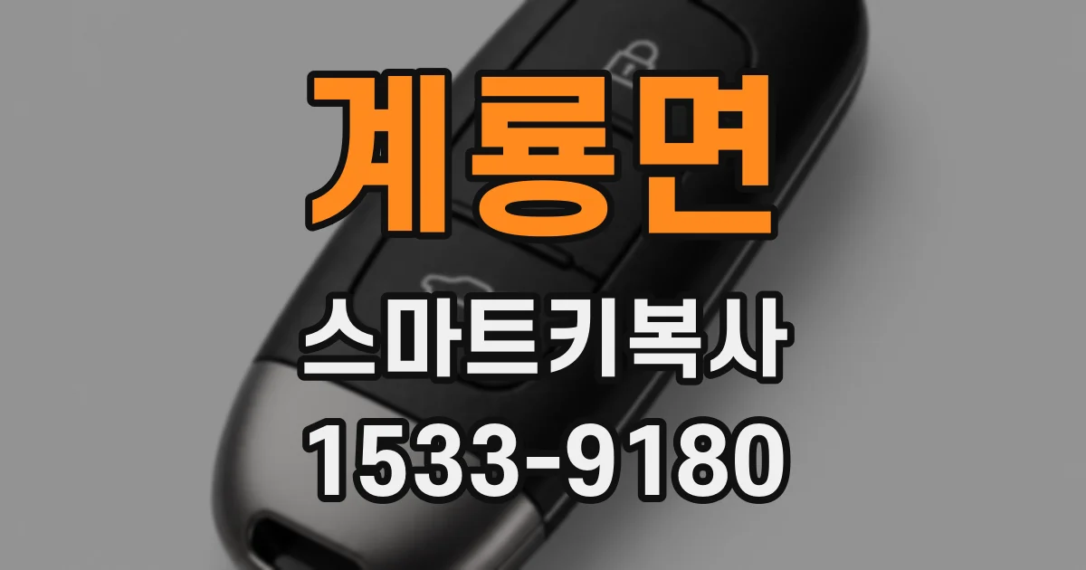 계룡면 스마트키복사