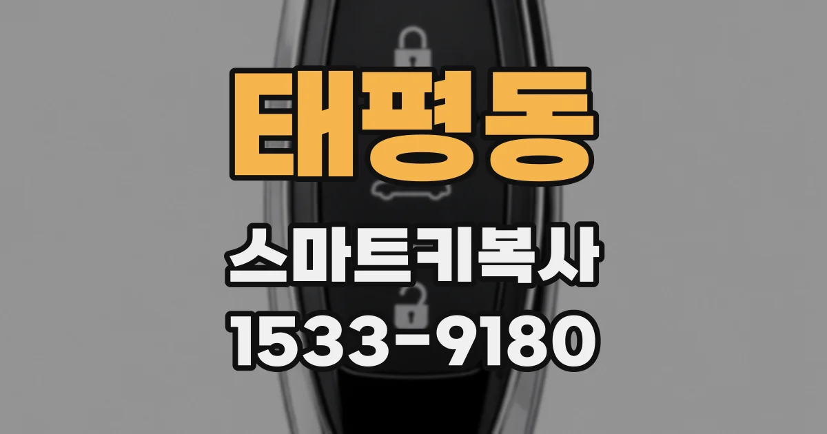 태평동 스마트키복사