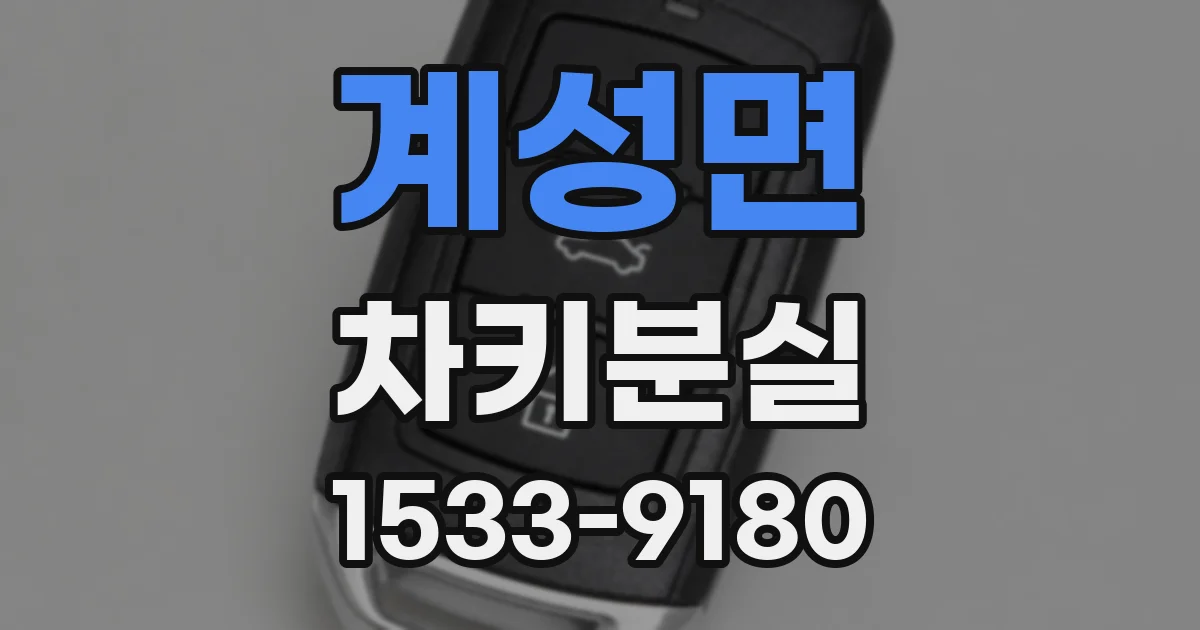 계성면 차키분실