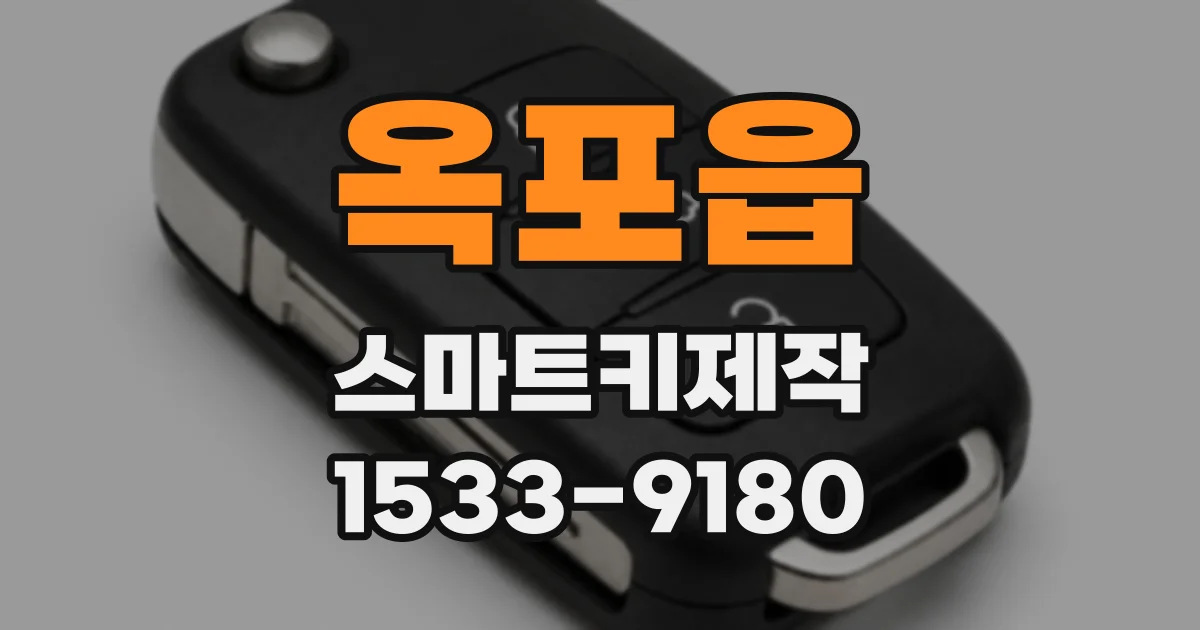 옥포읍 스마트키제작