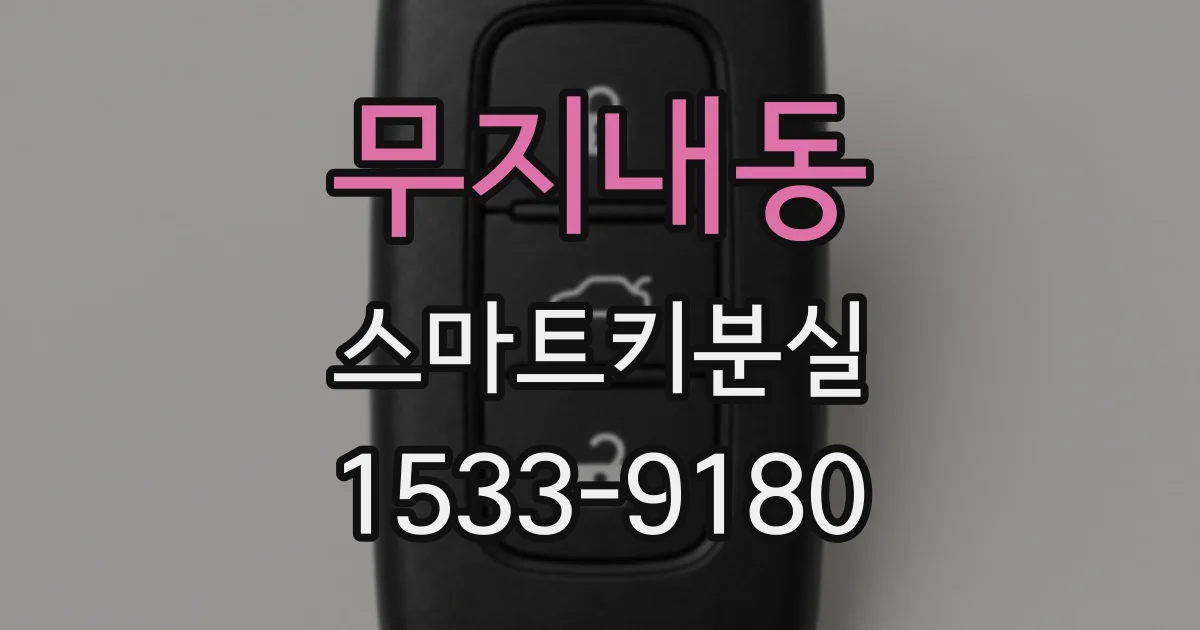 무지내동 스마트키분실