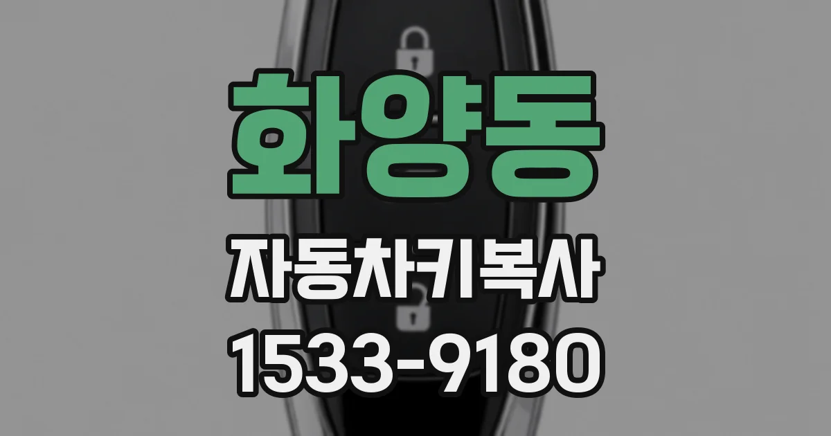 화양동 자동차키복사