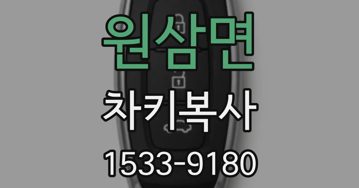 원삼면 차키복사