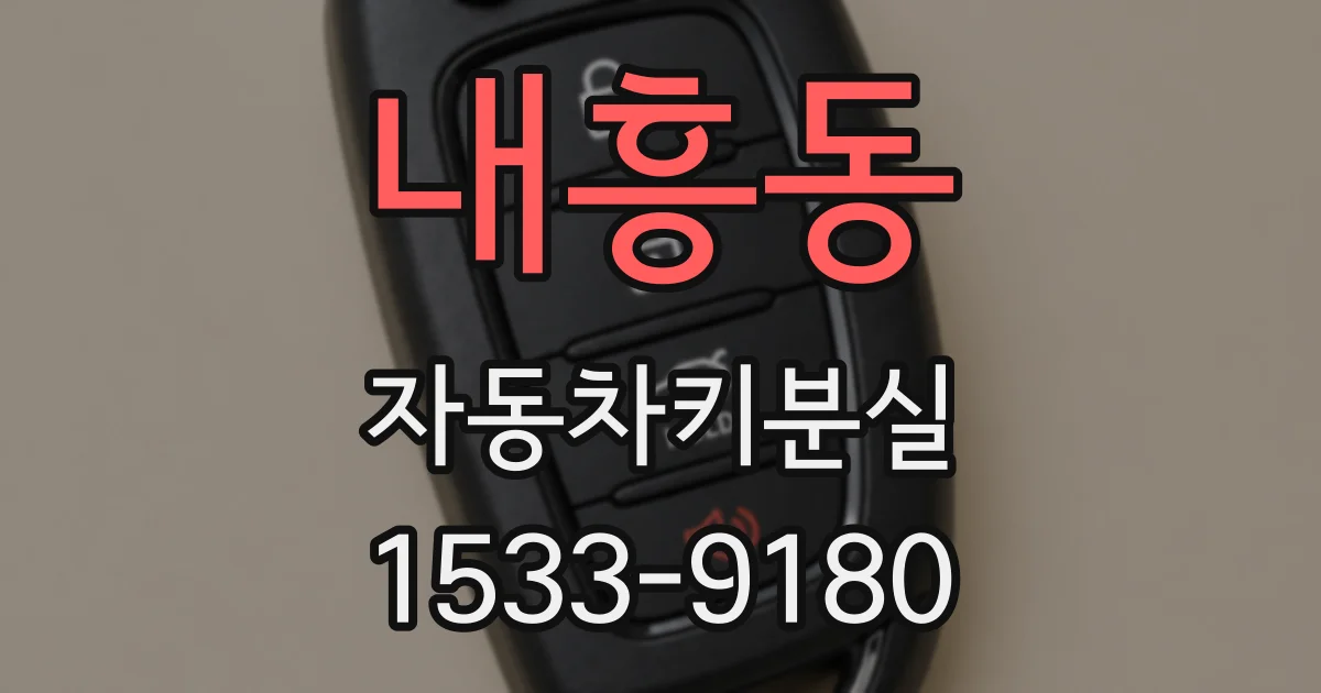 내흥동 자동차키분실