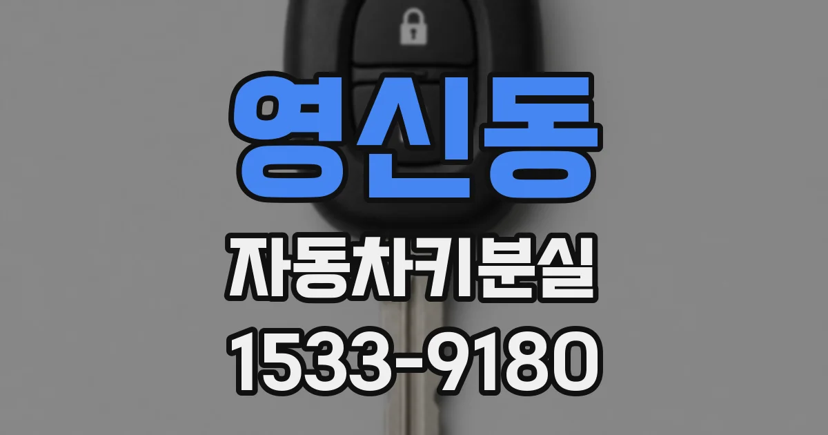 영신동 자동차키분실