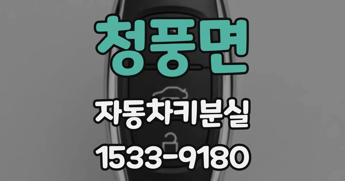 청풍면 자동차키분실