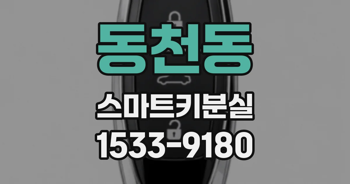 동천동 스마트키분실
