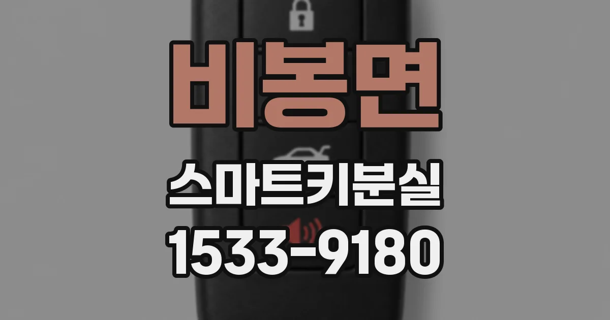 비봉면 스마트키분실