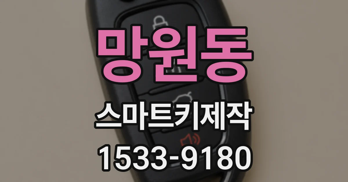 망원동 스마트키제작