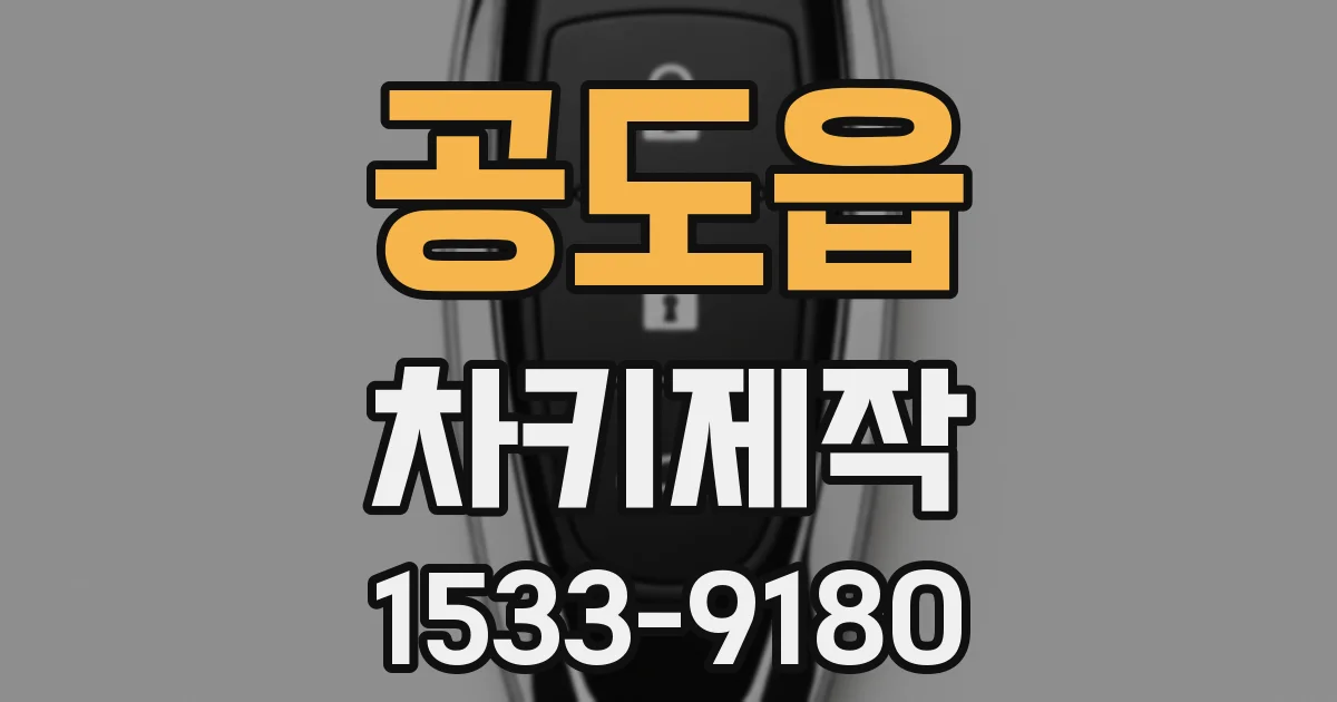 공도읍 차키제작