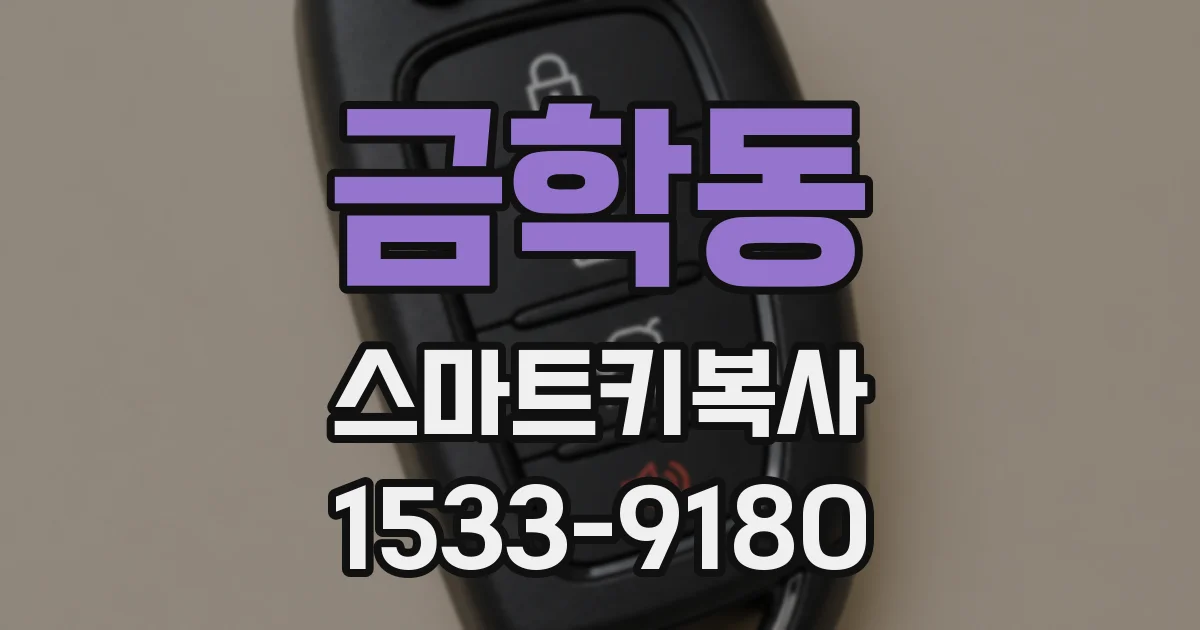 금학동 스마트키복사