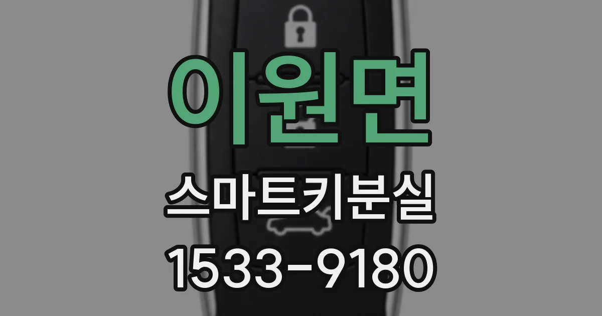 이원면 스마트키분실
