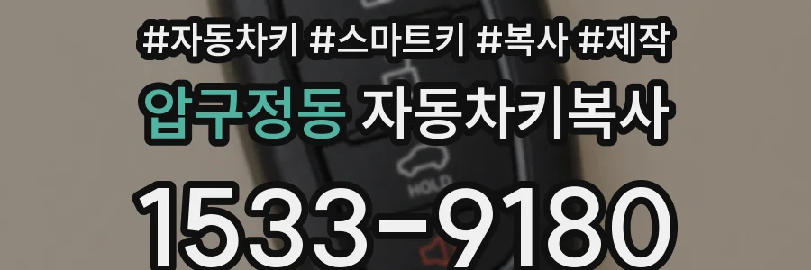 압구정동 자동차키복사