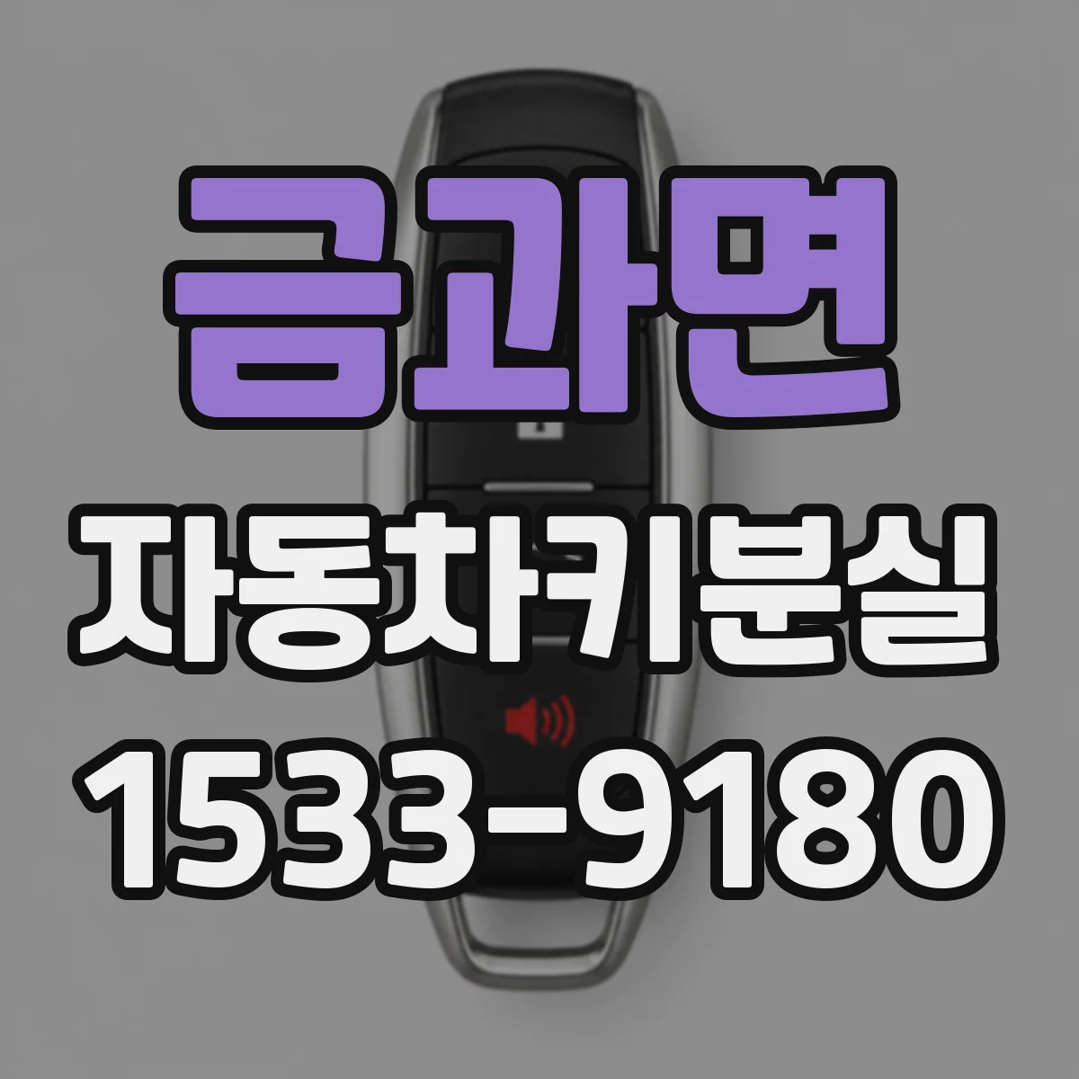 금과면 자동차키분실