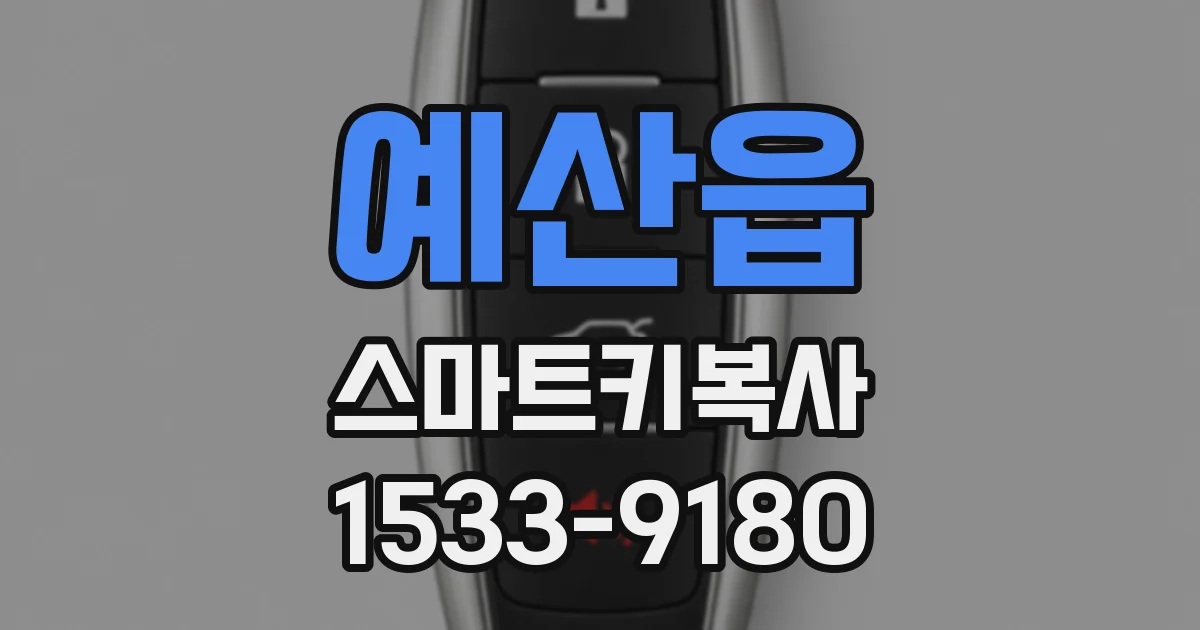 예산읍 스마트키복사
