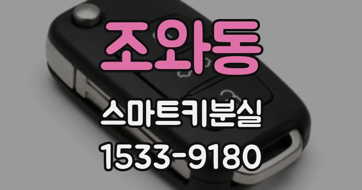 조와동 스마트키분실