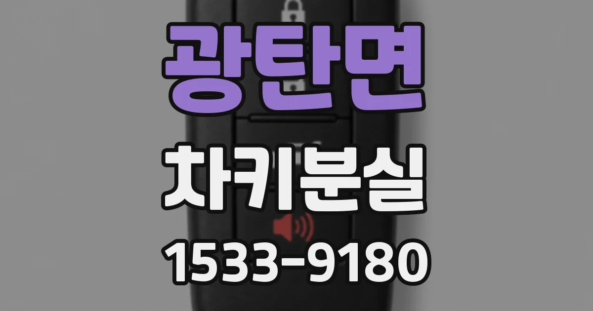 광탄면 차키분실