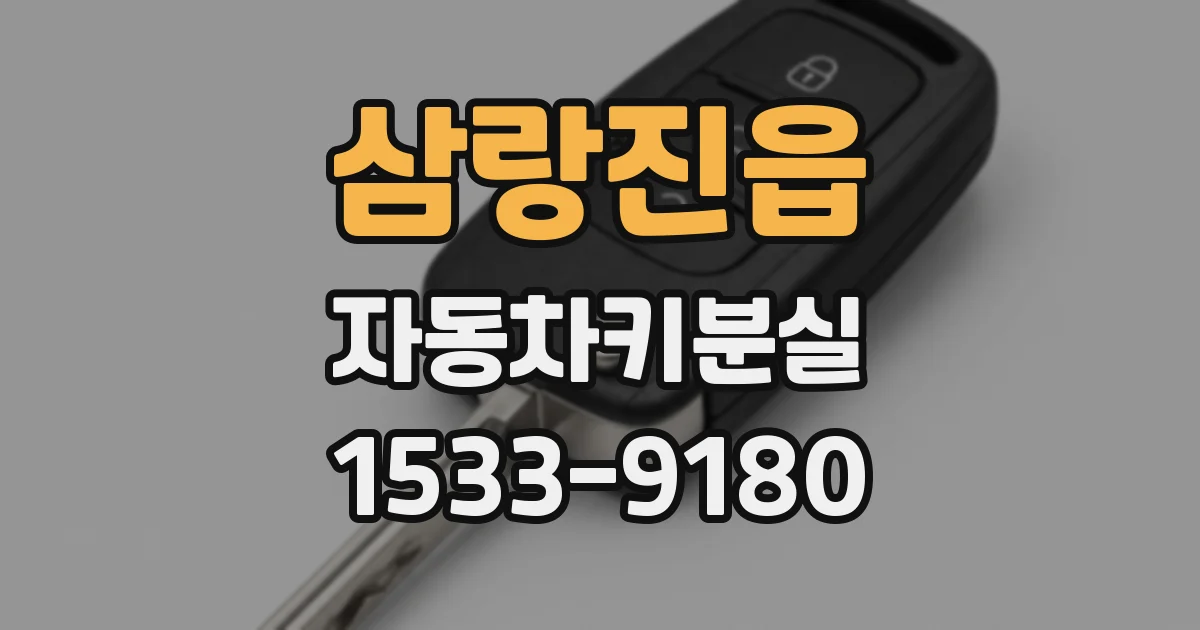 삼랑진읍 자동차키분실