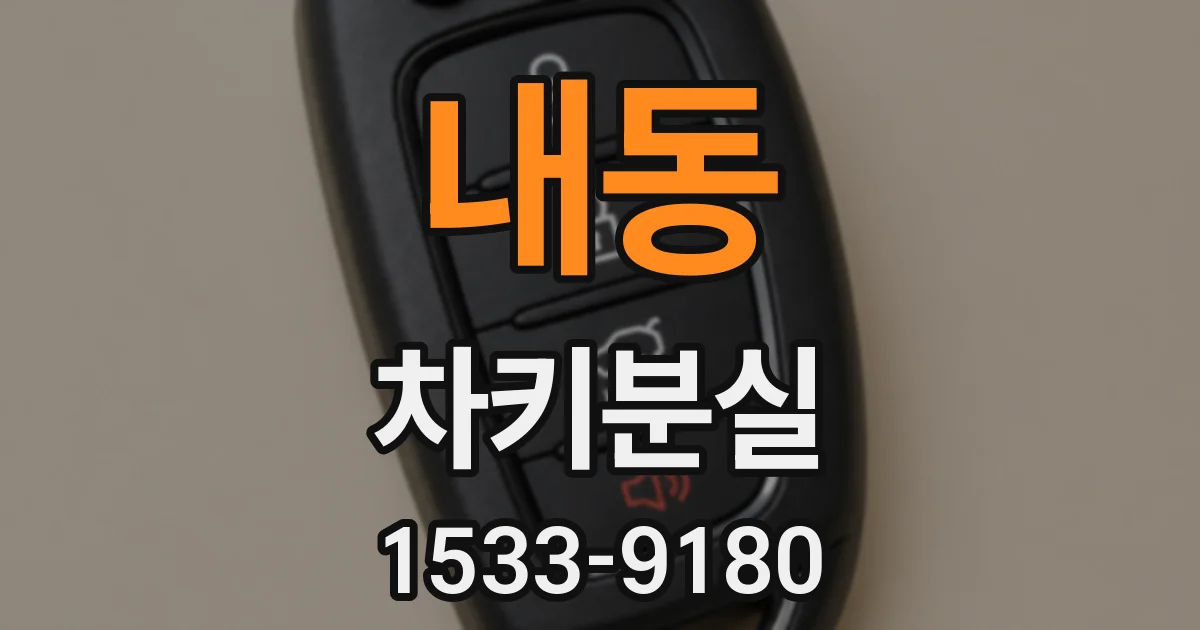 내동 차키분실