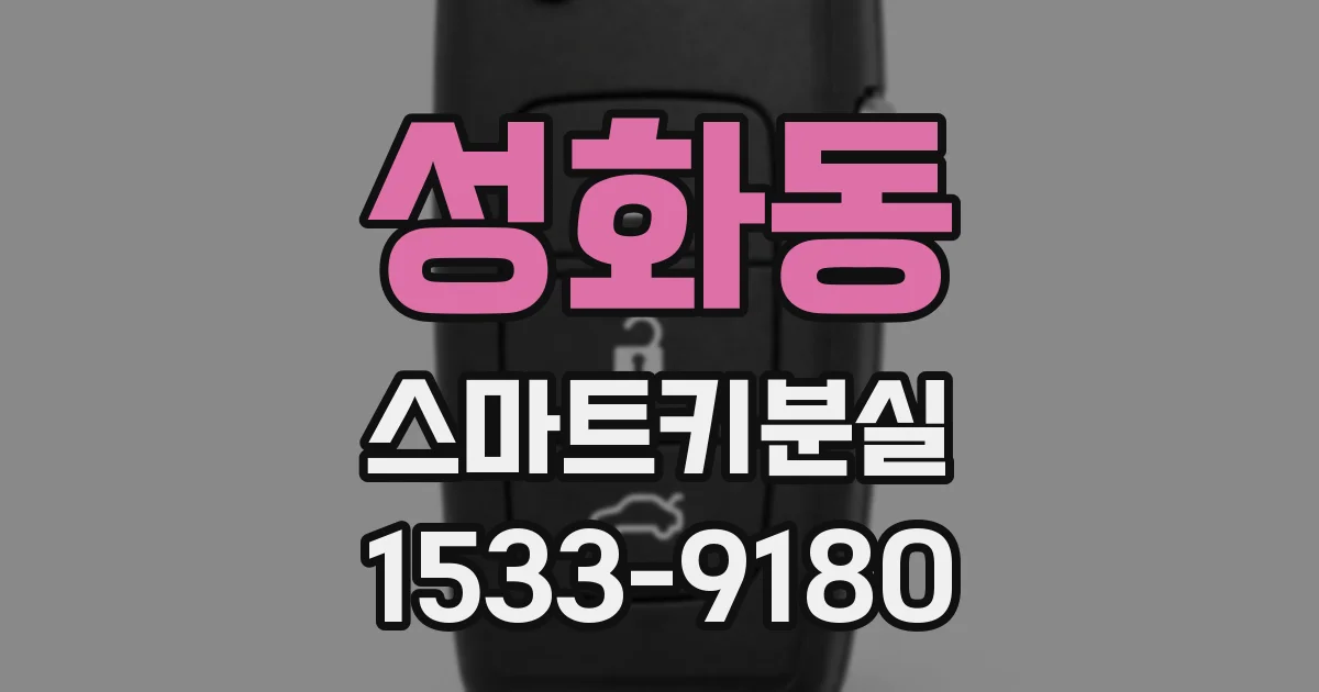 성화동 스마트키분실