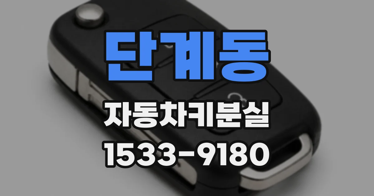 단계동 자동차키분실