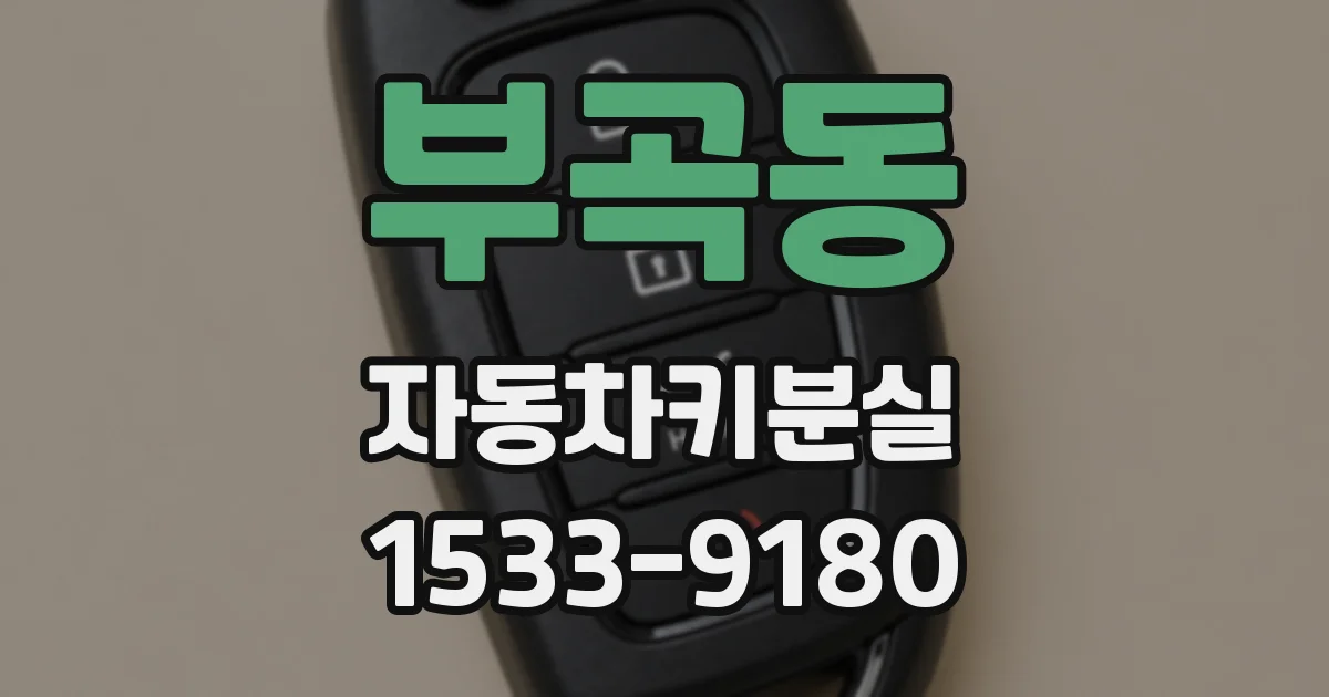 부곡동 자동차키분실