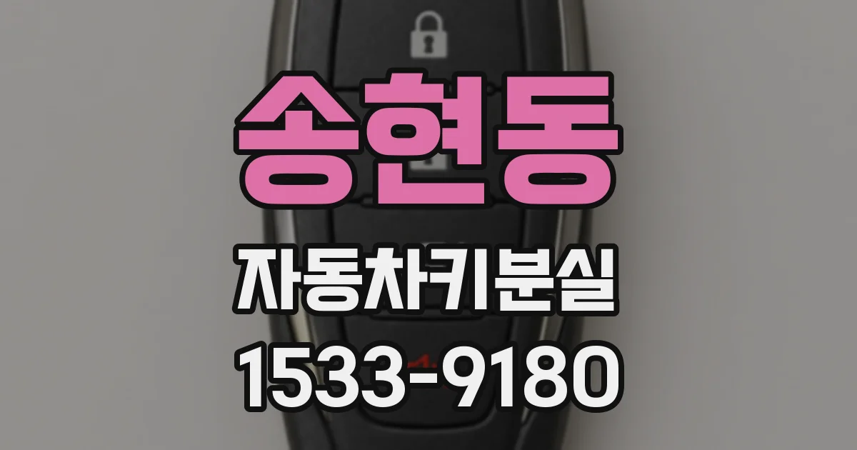 송현동 자동차키분실
