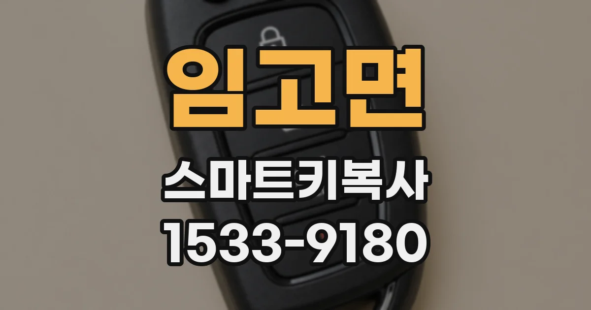 임고면 스마트키복사