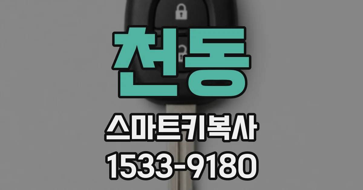 천동 스마트키복사