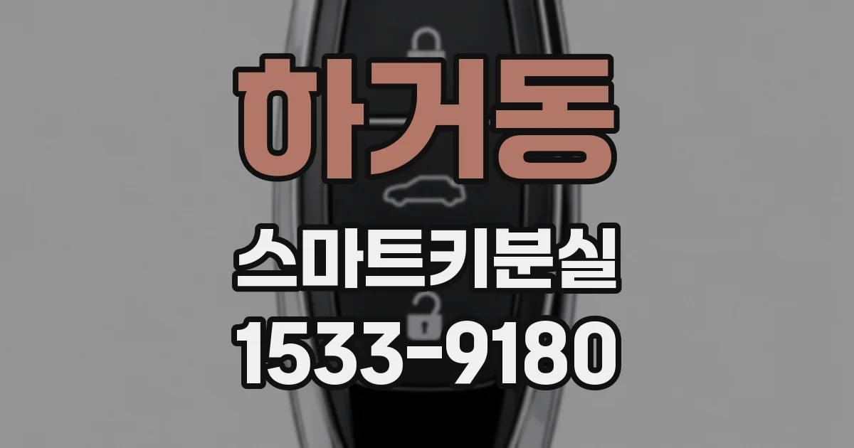 하거동 스마트키분실