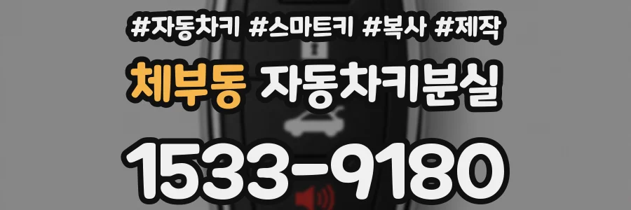 체부동 자동차키분실