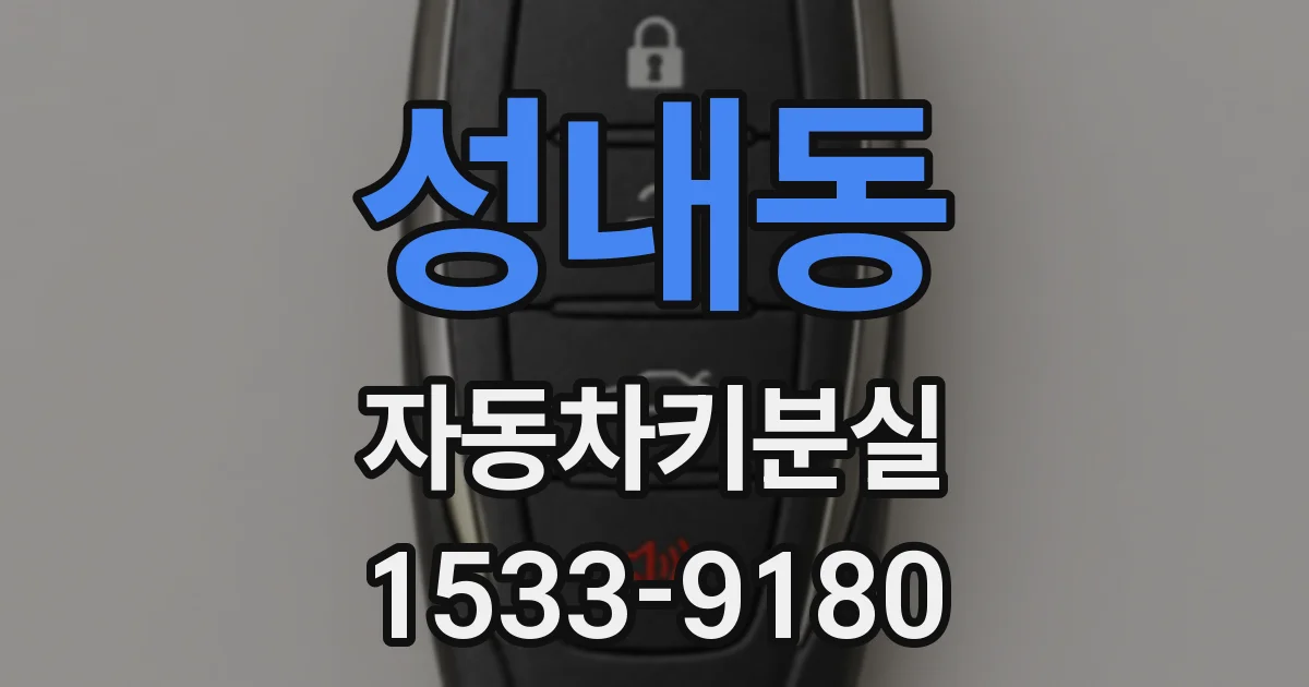 성내동 자동차키분실