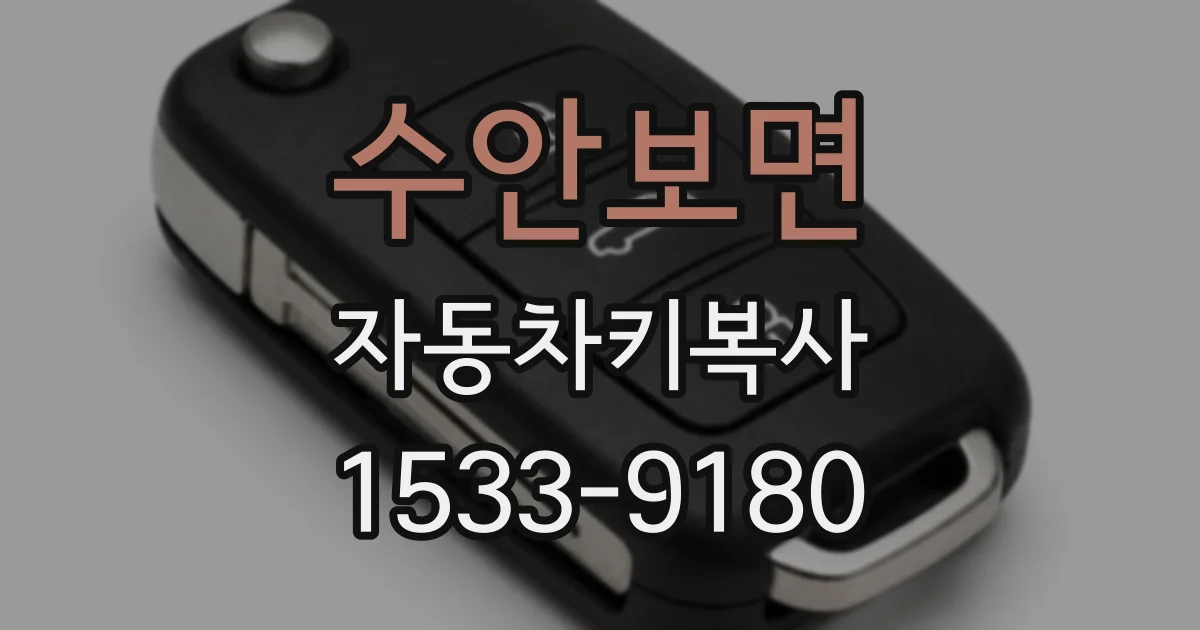 수안보면 자동차키복사
