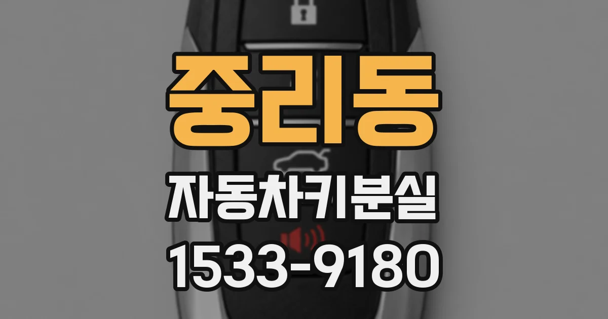 중리동 자동차키분실